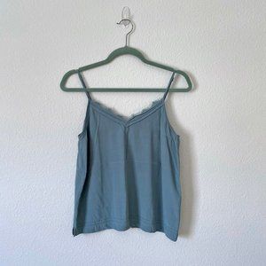 Abercrombie & Fitch Blue Lace Trim Cami